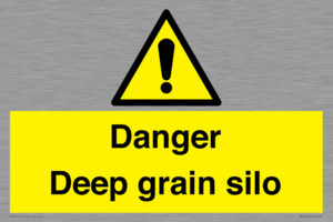 Danger Deep grain silo